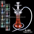 Novo Estilo Limpar Mazaya Todos Hookah De Vidro com LED